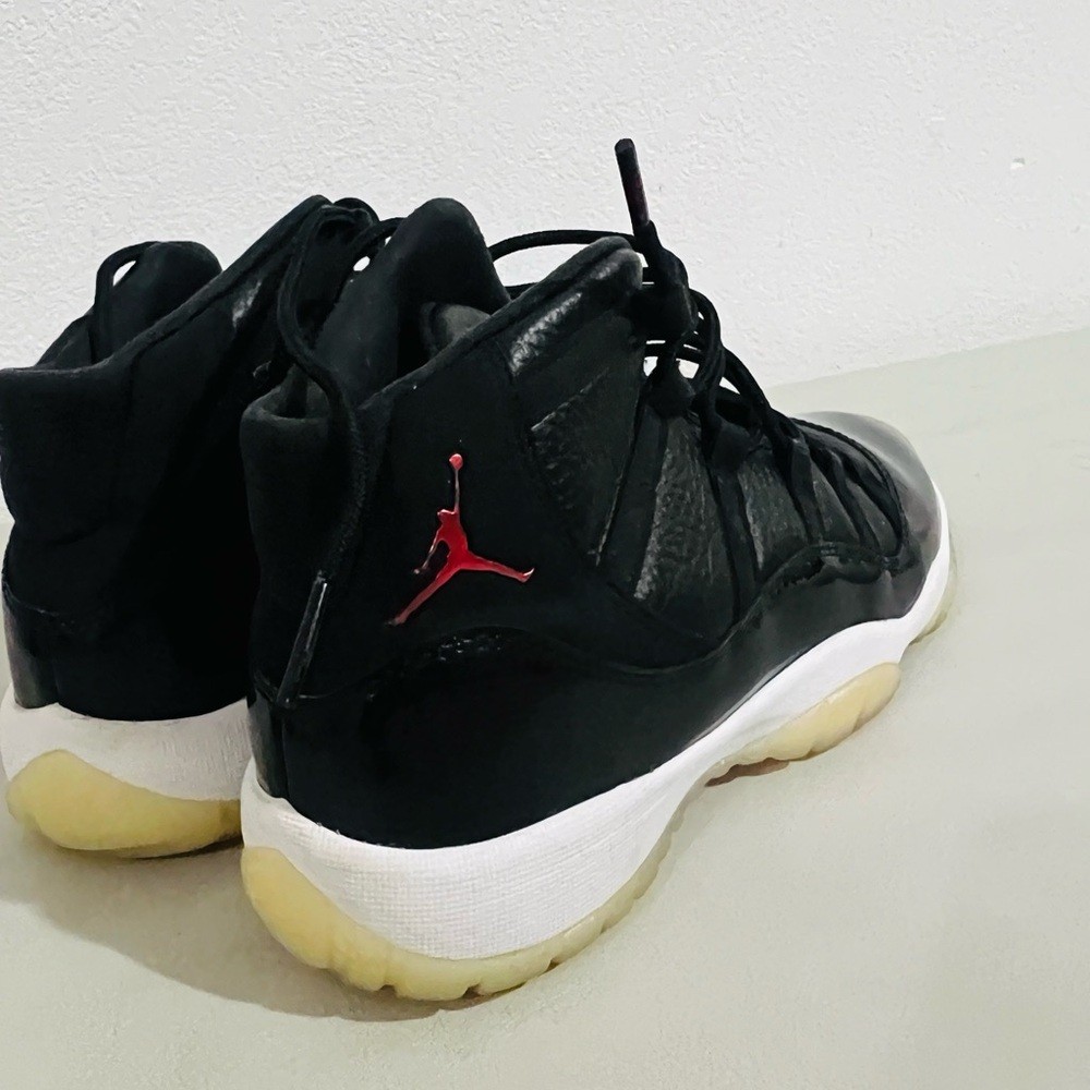 Jordan Black and Red Athletic Shoes